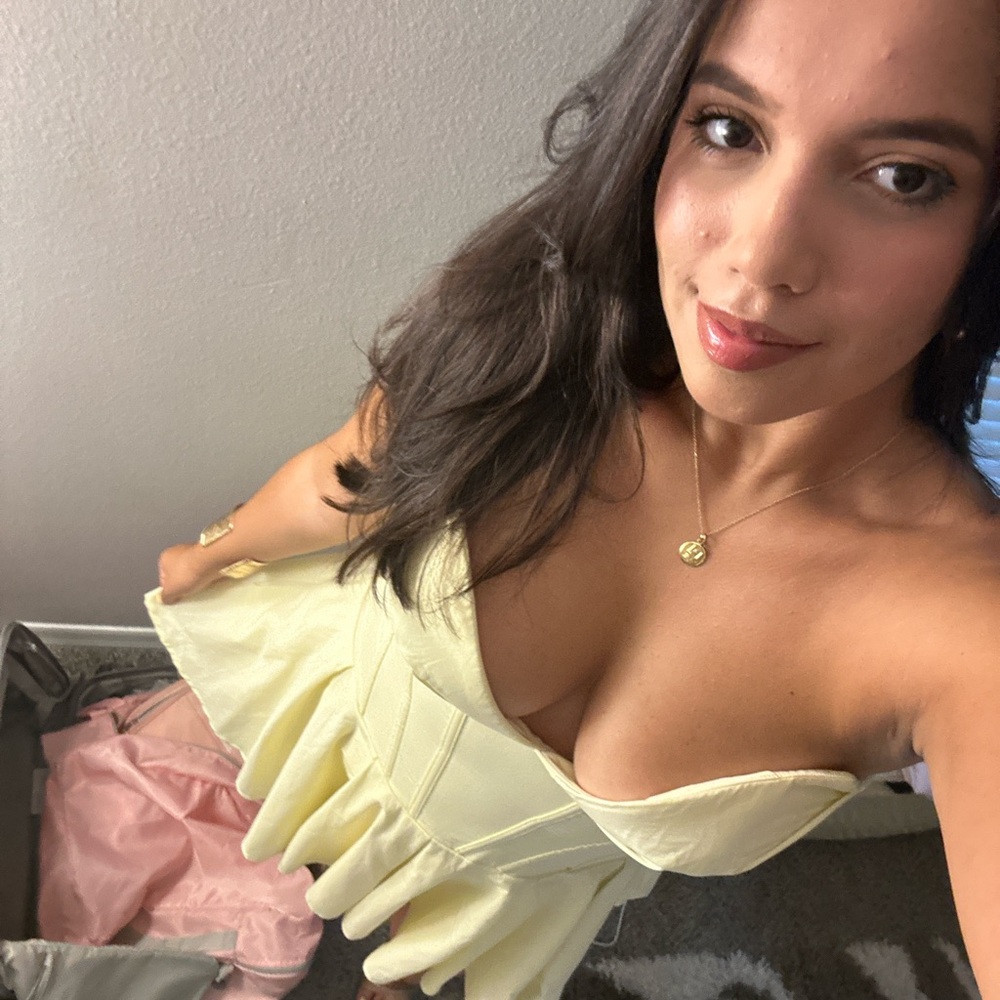 Superdown Cream Strapless Mini Dress - Picture 2 of 2